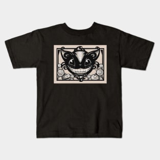 Smiling Black Cat Kids T-Shirt